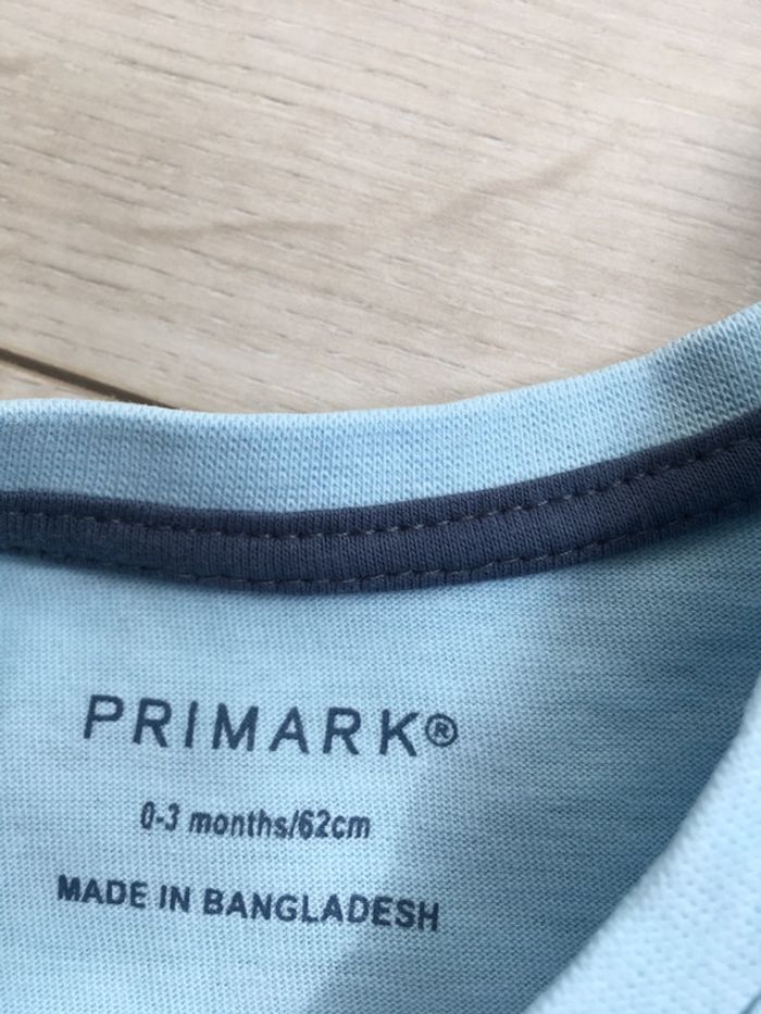 Lot de 2 T-shirt kitchoun primark 0-3 mois - photo numéro 3