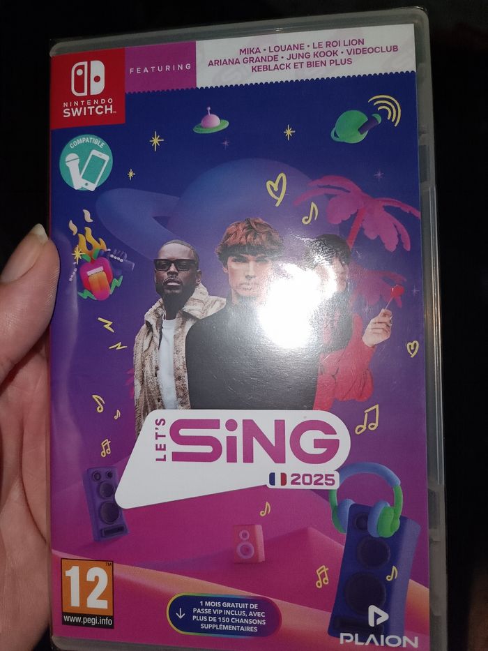 Let's sing 2025 25 let lets AB prix ferme Nintendo switch