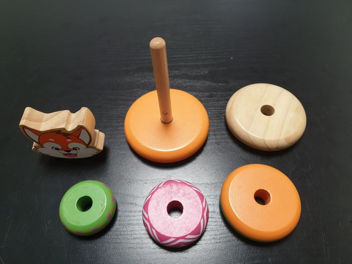 Tour d'anneaux à empiler Renard - photo numéro 2