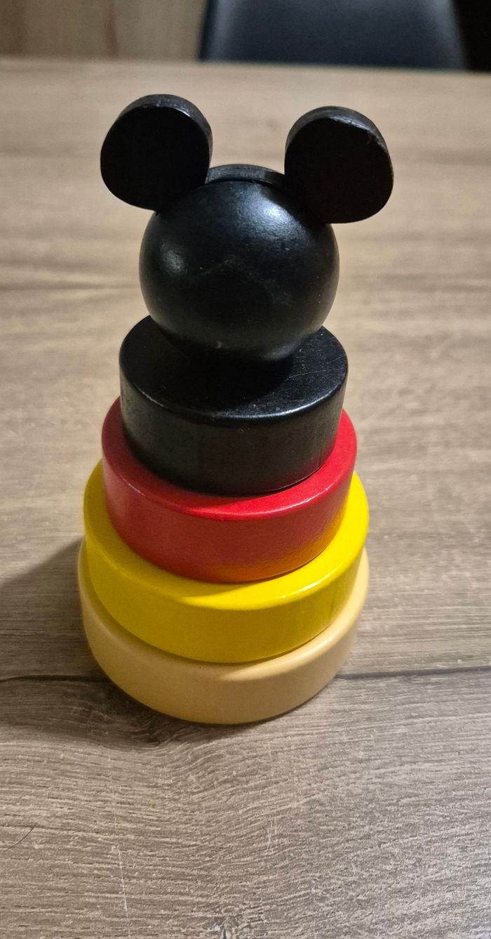 Lot jouets bébé en bois Mickey - photo numéro 6