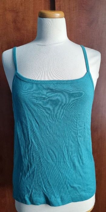 Débardeur bleu à bretelles taille 46-48