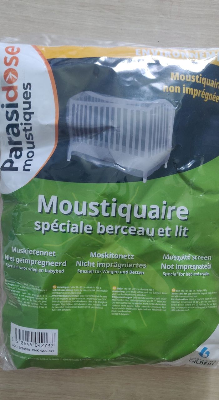 Moustiquaire lit à barreaux bébé