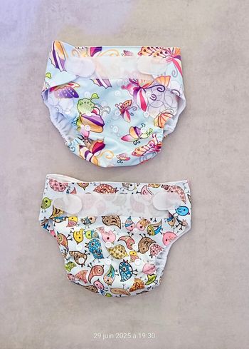 Lot de 2 couches lavables fille - 2/3 ans