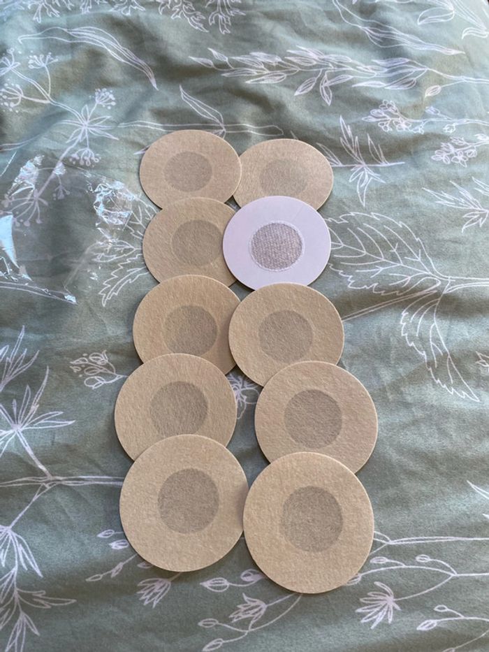 Lot de 5 paires de caches tétons en tissu
