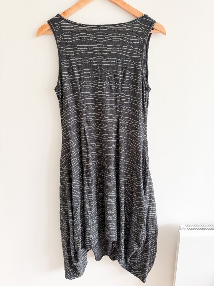 Robe midi grise vintage taille 36 S - photo numéro 4