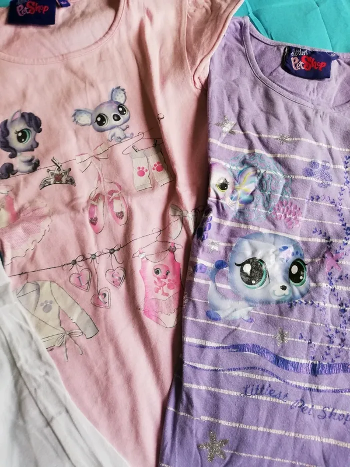Lot de t-shirts, licences Littles pet shop - photo numéro 3