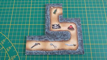 Planche souterraine bi-face n°2 pièce jeu de société Cartagena L'évasion 2009 Leo Colovini #C54