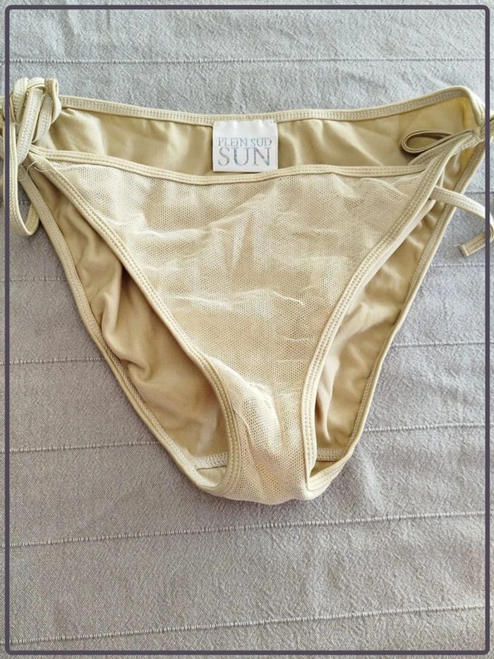 Bas de maillot de bain beige Plein Sud taille 38 neuf