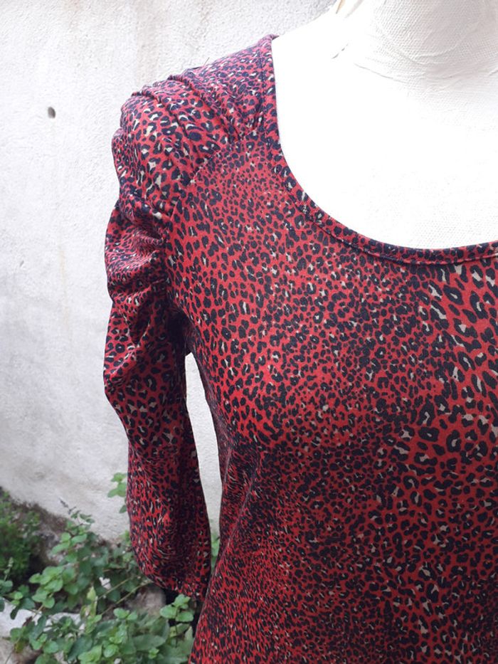 Tee-shirt avec effets aux manches 3/4 - photo numéro 2