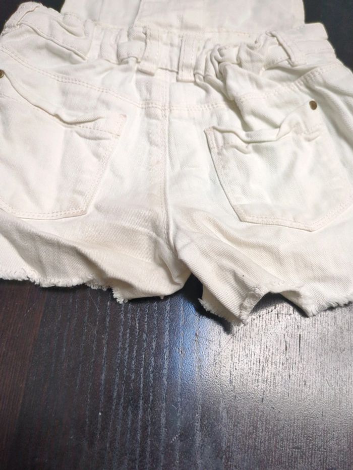Salopette short blanche TAO 6 ans - photo numéro 4