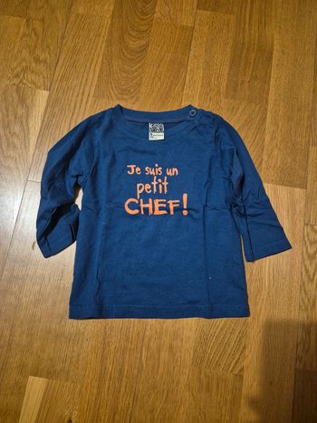 Tee-shirt marine taille  9 mois