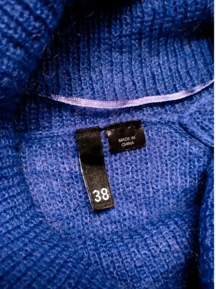 Pull Laine Mohair Vintage - Violet - H&M - 38 = 34 actuel - Comme Neuf - photo numéro 7