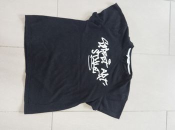 t-shirt manches courtes noir garçon XS (14 ans)