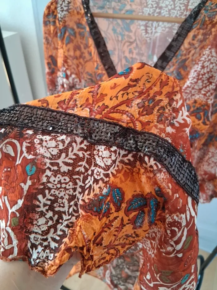 Blouse bohème en soie - photo numéro 5