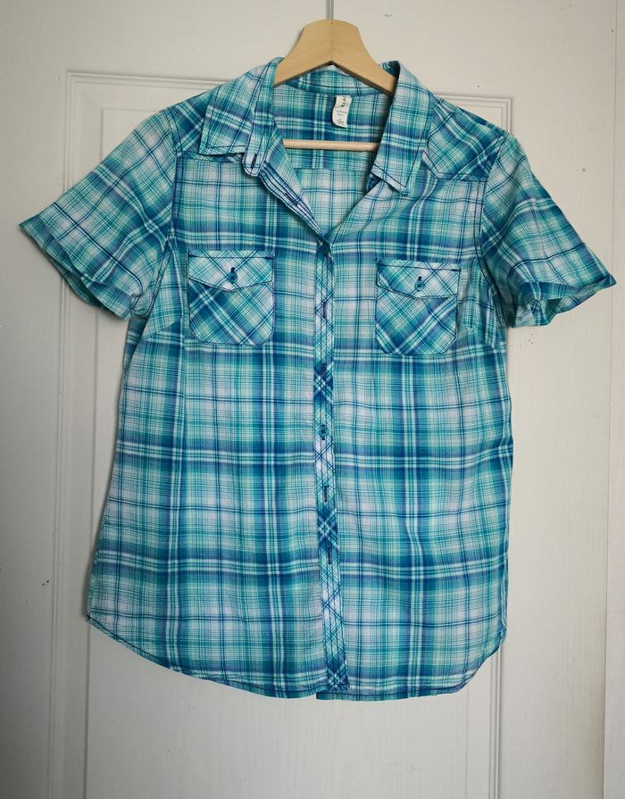 Chemisier femme à carreaux, marque kiabi, taille 40.