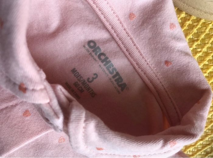 Lot bodies orchestra fille 3 mois - photo numéro 6