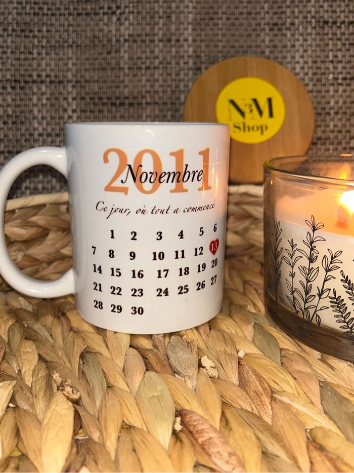Mug personnalisée (calendrier de rencontre)