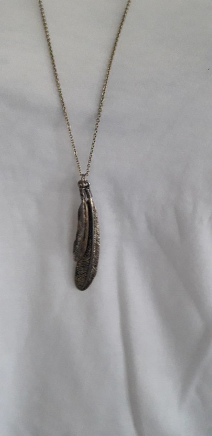 Collier sautoir plumes claire's
