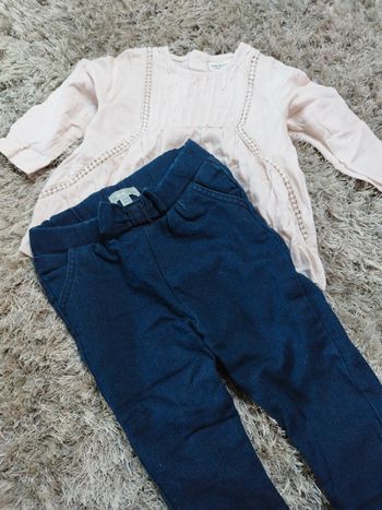 Ensemble bébé fille 6 mois t-shirt et pantalon