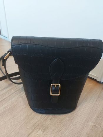Sac seau bandoulière noir