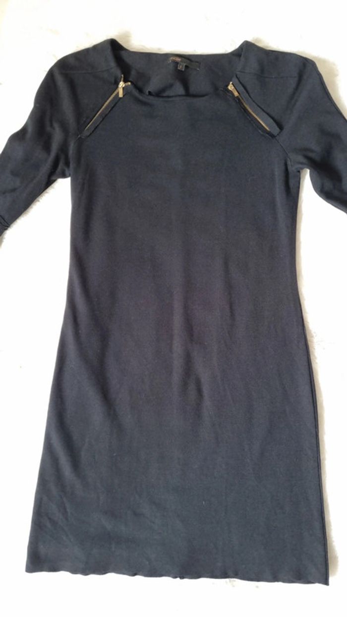 Robe Maje noire moulante - photo numéro 3