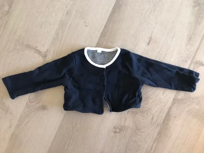 Ensemble robe avec body intégré et gilet Petit Bateau 3 mois - photo numéro 4