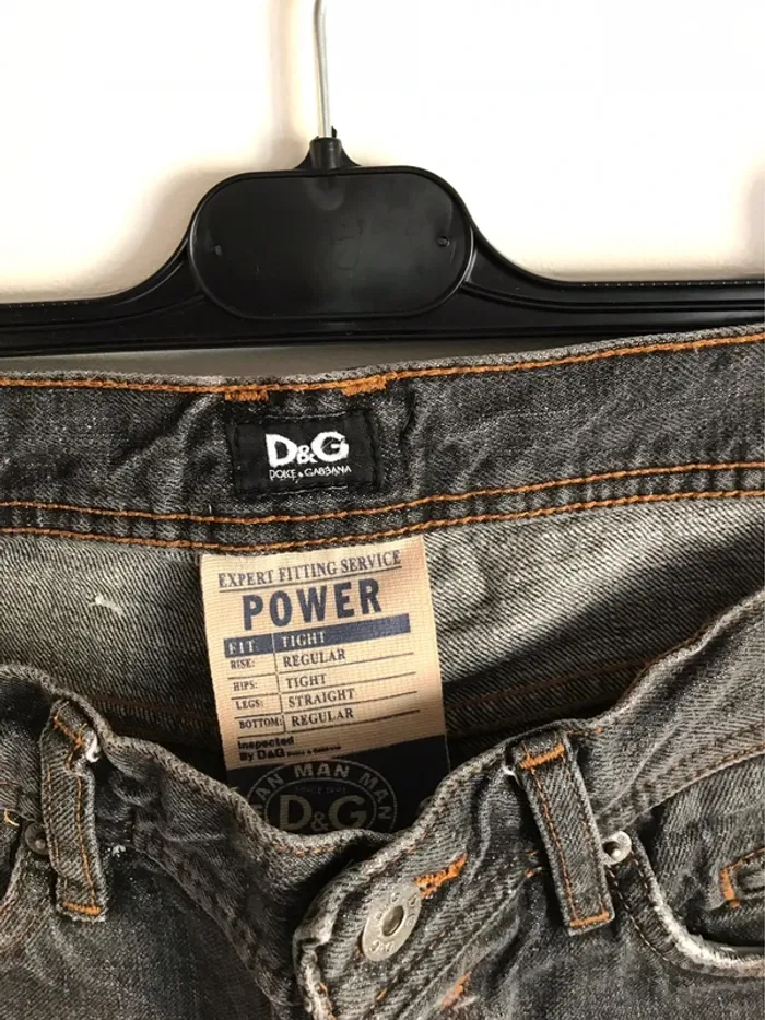 Jean homme Dolce&Gabbana noir effet délavé - photo numéro 5