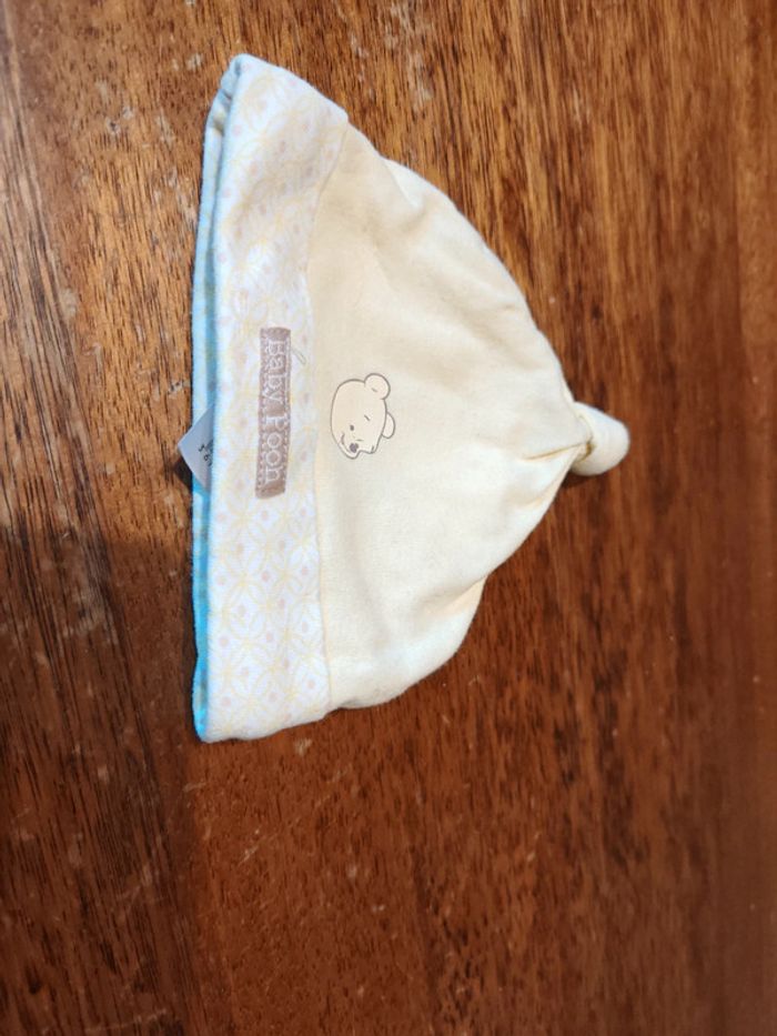 Bonnet jaune Winnie naissance