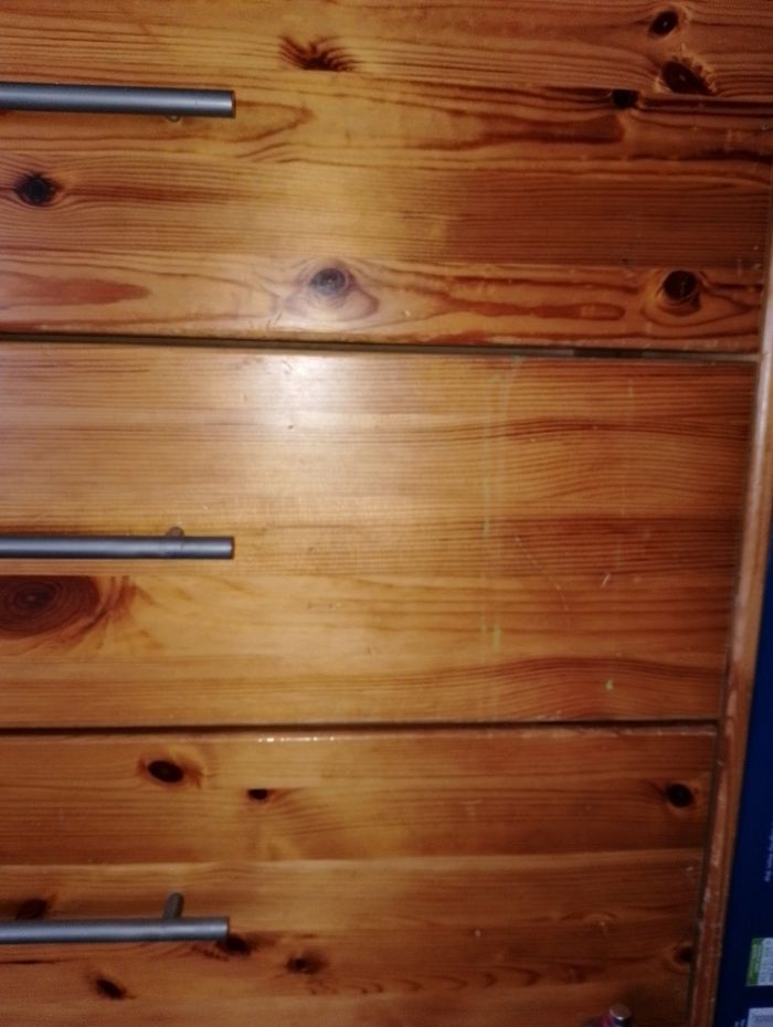 Meuble bois pin 3 tiroirs où meuble à étagère réglable sur 7 hauteurs - photo numéro 4