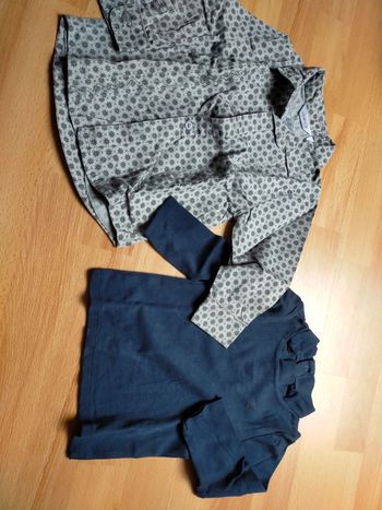 Lot jolie chemise et son sous-pull 18 mois