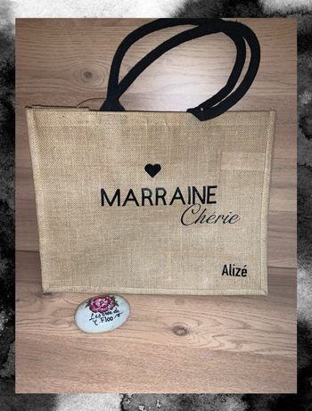 Sac en toile de jute personnalisé