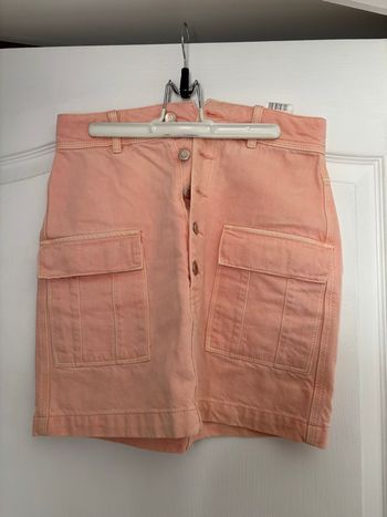 Jupe en jean rose