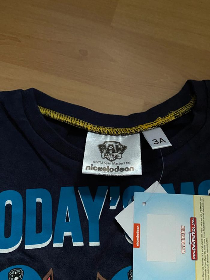 Pull fin / t-shirt manches longues « Today’s mood » Paw Patrol Taille 3 ans - photo numéro 3
