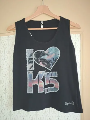 Débardeur femme XS ou fille 16 ans noir Kaporal tbe