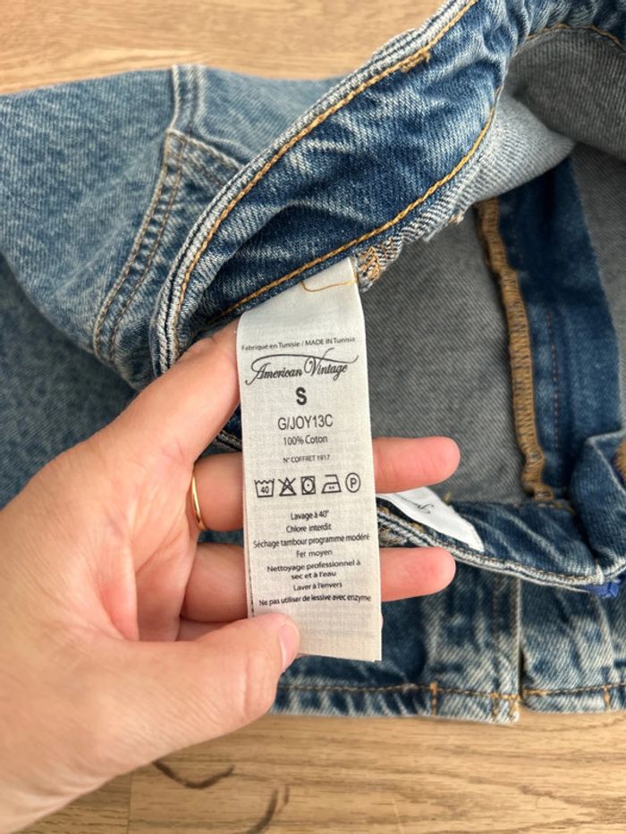 Jupe jean American vintage taille S/convient XS - photo numéro 5