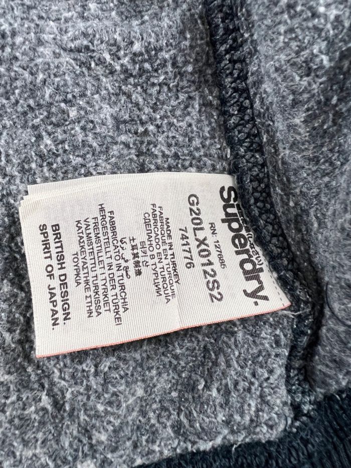 Veste à capuche Superdry avec logo Brodé Orange Label Noire Taille XS - photo numéro 19