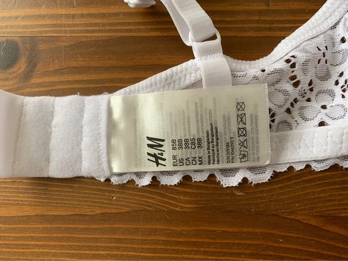 Soutien gorge H&M blanc 85B(195) - photo numéro 3