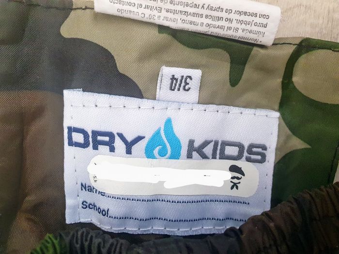 4 ans pantalon de pluie militaire Dry kids - photo numéro 3