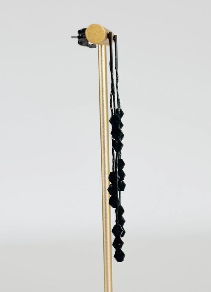 Boucles d’oreilles noir - photo numéro 3
