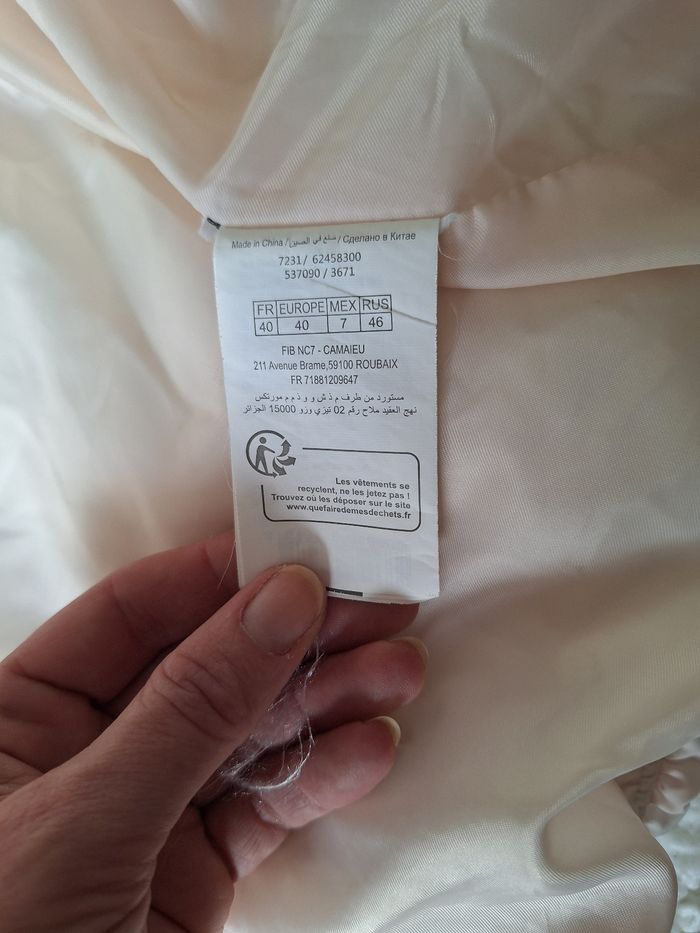 Doudoune camaïeu taille 40 - photo numéro 6