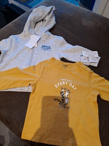 Sweat à capuche et T-shirt