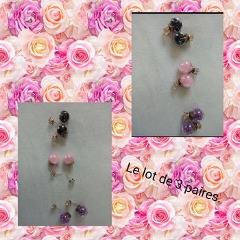 Lot de boucles d'oreilles