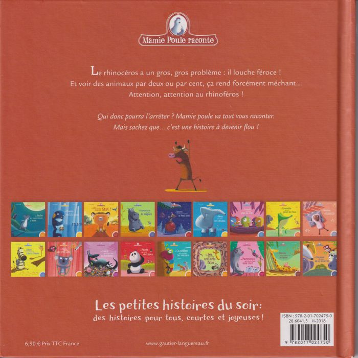 Mamie Poule raconte - Le Rhinocéros qui louchait féroce - photo numéro 2