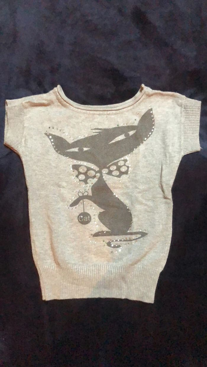 T-shirt en laine fille 6 ans