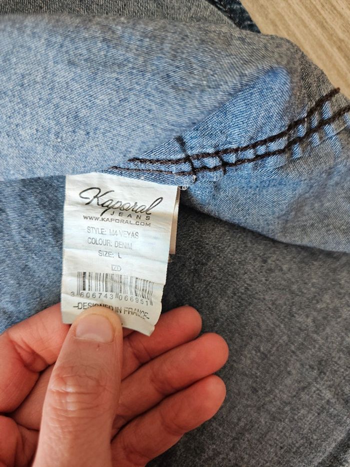 Chemise en jean kaporal taille L - photo numéro 5