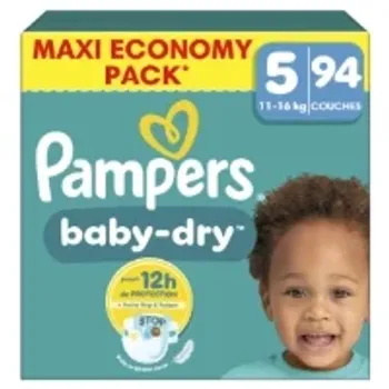 94 T5 Pampers Baby-dry NEUF