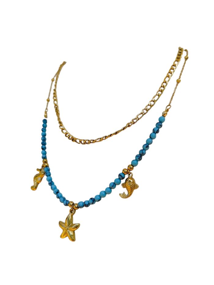 Collier océan bleu ✅ - photo numéro 2