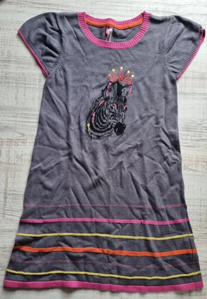 Robe zèbre 10 ans