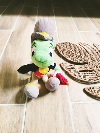 🦗Peluche/doudou Jiminy Cricket Pinocchio Disneyland Paris