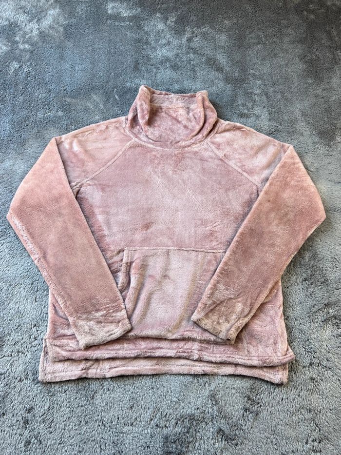 Champion Pull Polaire Col Roulé Rose Orangé Taille M – Confort